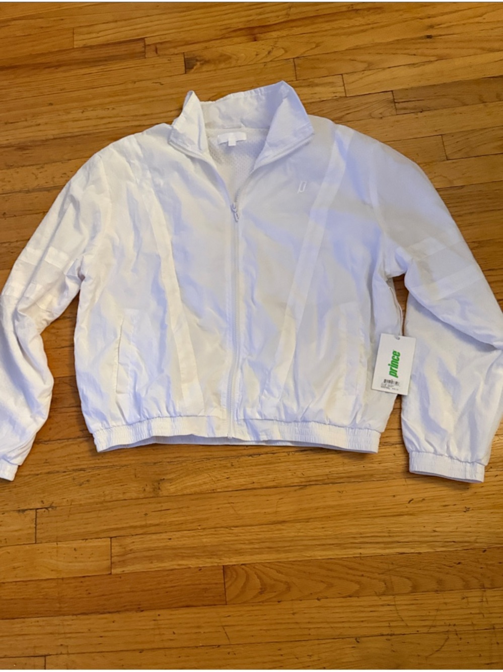 Prince Kids White Zip-Front Puffer Jacket
